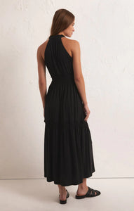 Rhea midi dress  - black