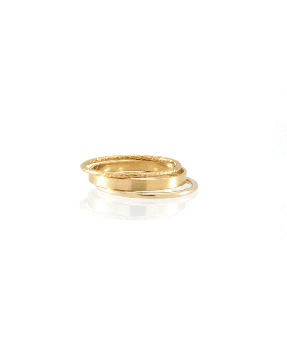 Endless love ring set - gold