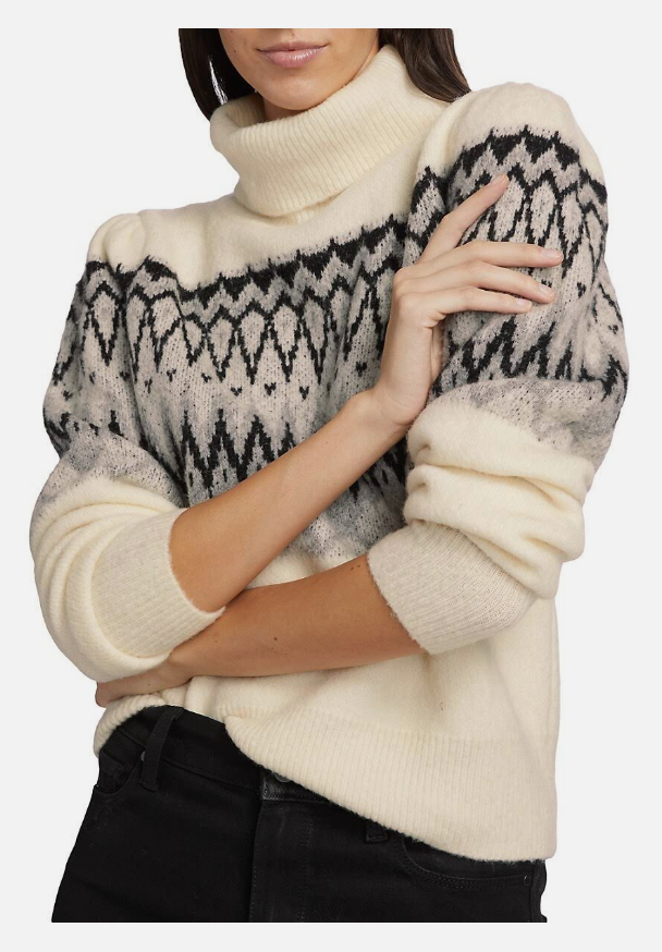 Grace jacquard sweater - cream combo