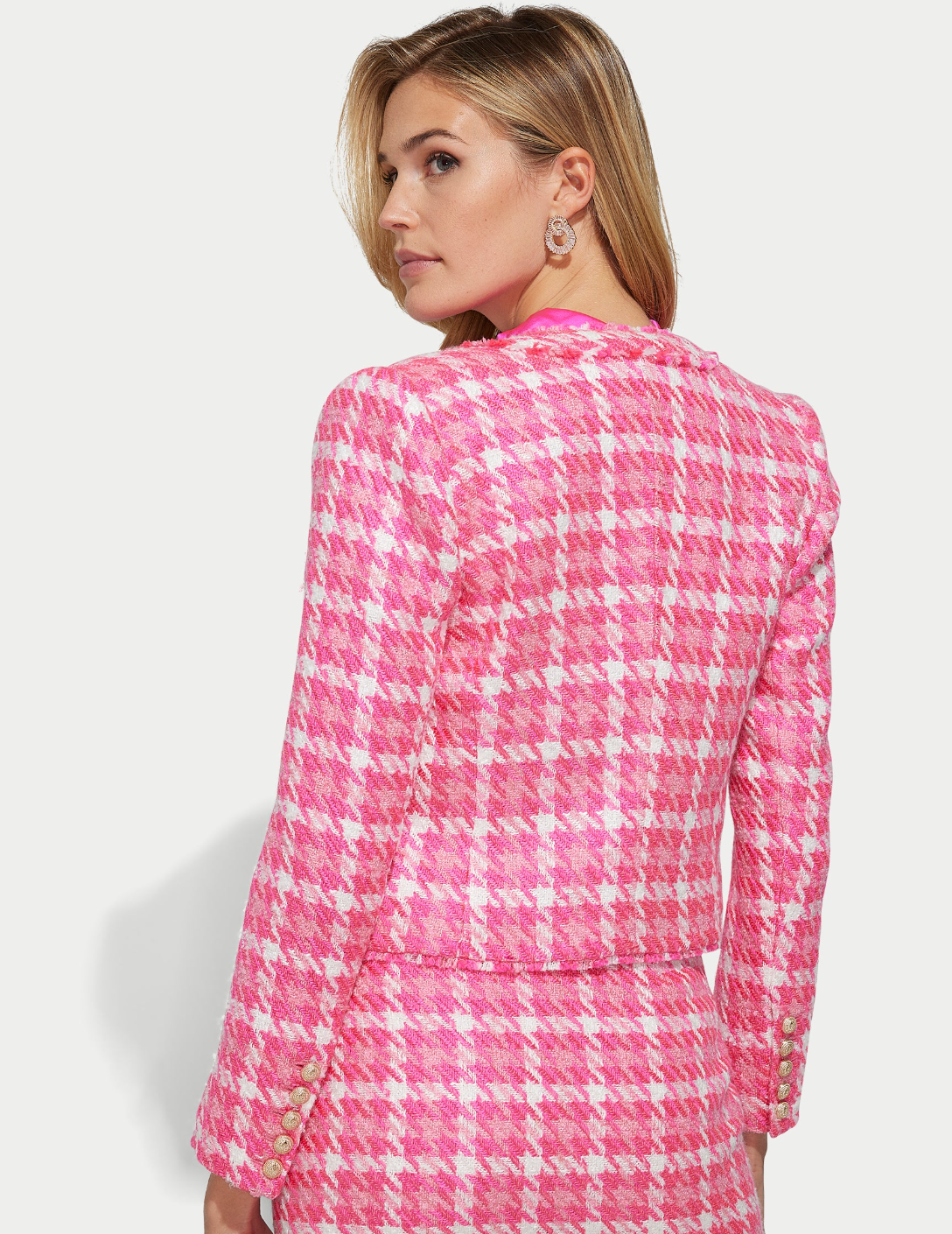 Kristen tweed jacket - pink
