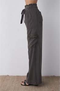 High waisted seam pant - java