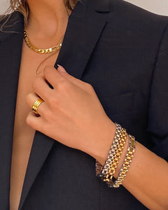 Timepiece bracelet - gold