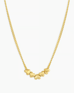Lou heart necklace - gold