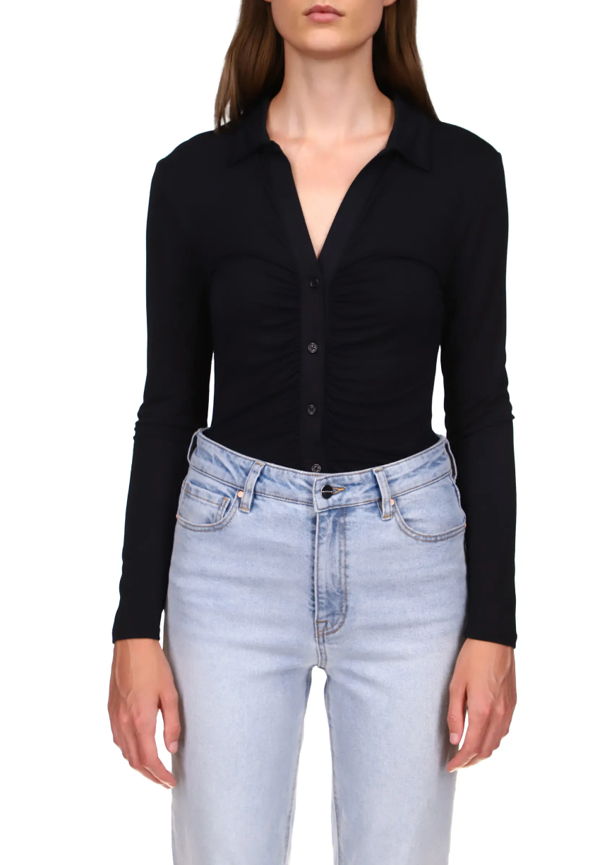 Dreamgirl button up - black
