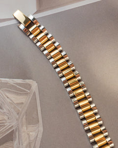 Two-toned timepiece bracelet - combo