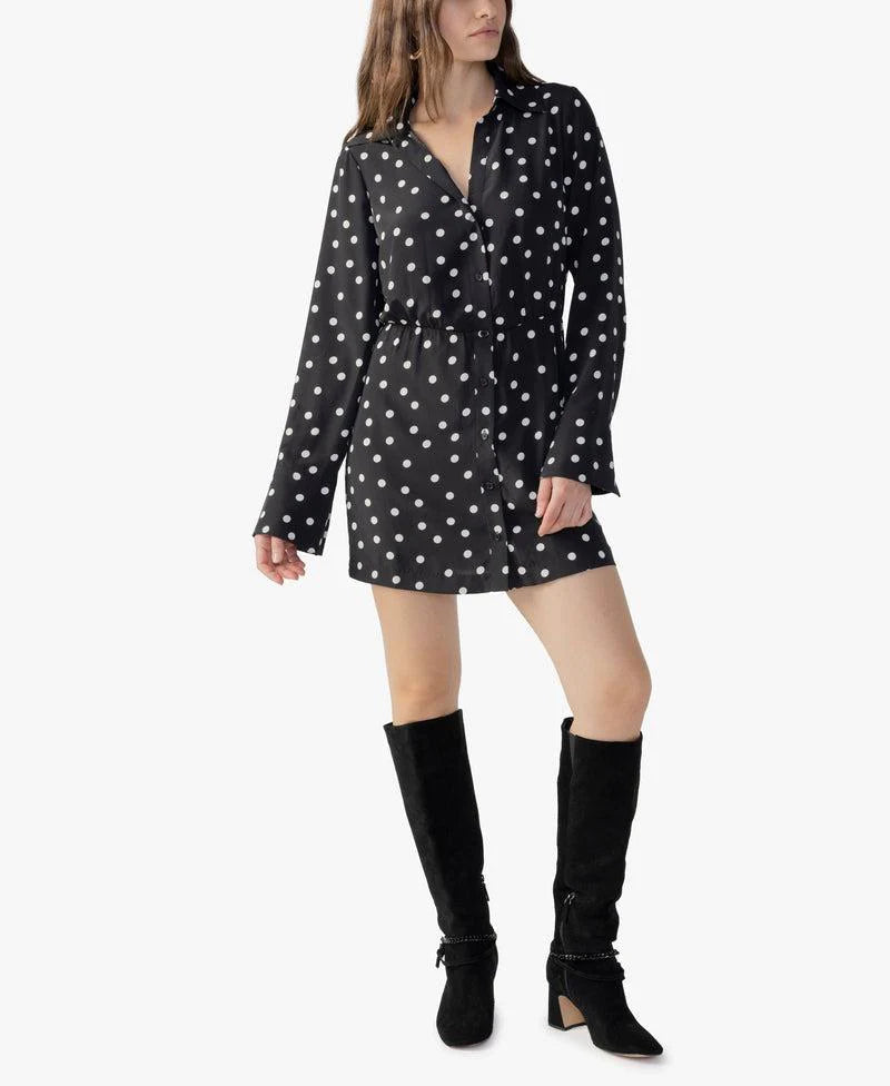 Modern shirt dress - pop dot