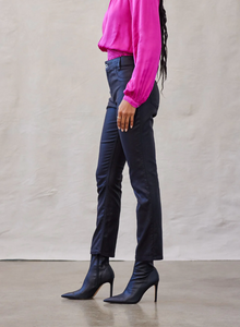 Lennon luxe straight leg pants - black