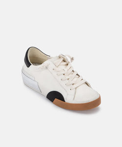 Zina sneakers - white / black leather