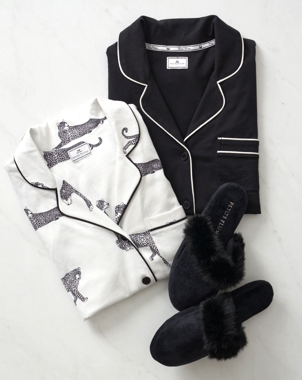 Luxe Pima Cotton Black Astaire Pajama Set