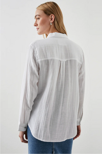 Ellis button-down shirt - white