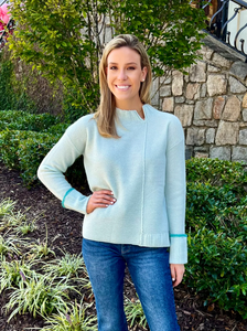 Uptown sweater - barely blue
