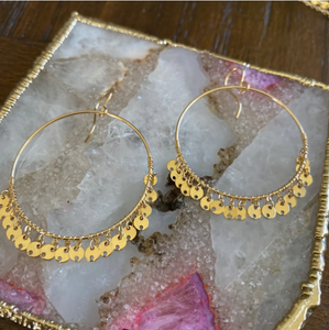 Disc hoops - gold