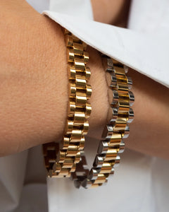 Timepiece bracelet - gold