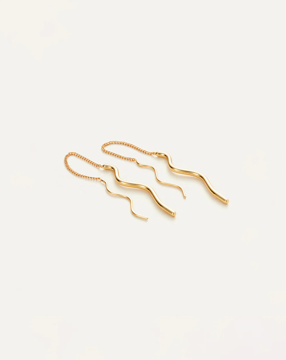 Squiggle threaders - gold