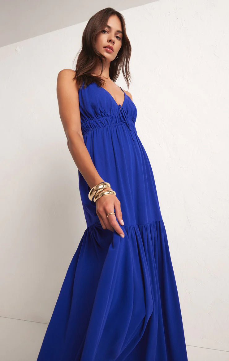 Lisbon maxi dress - palace blue