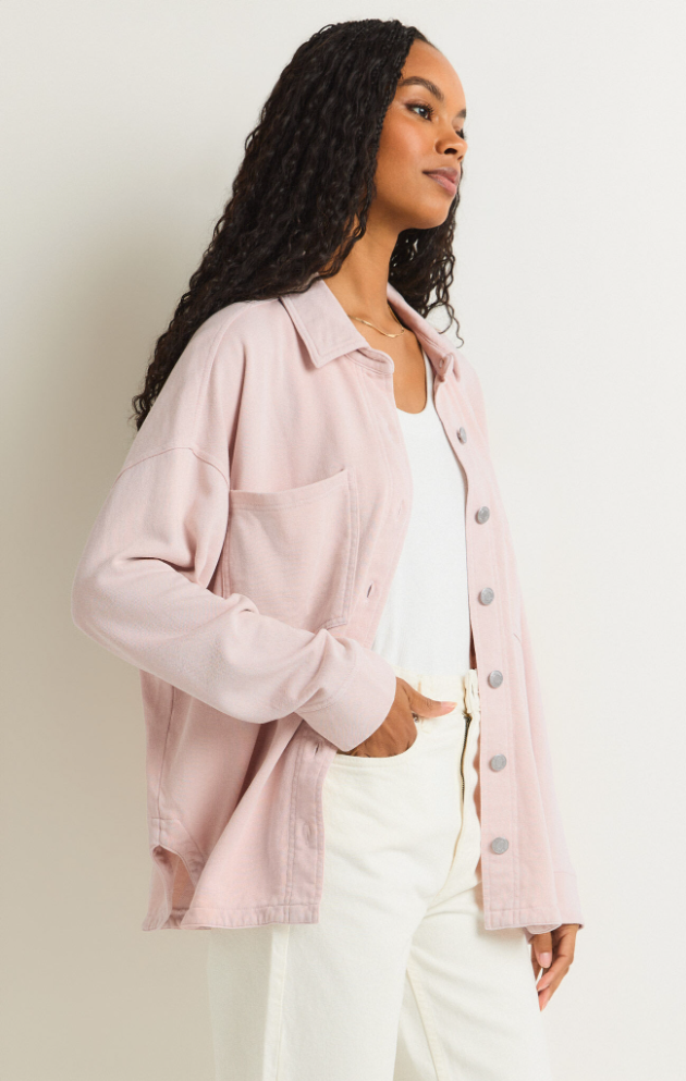 All day knit jacket - rose