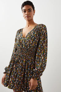 Delaney dress - dark ditsy floral