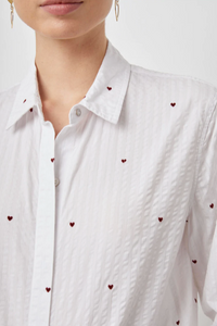 Taylor shirt - flocked hearts