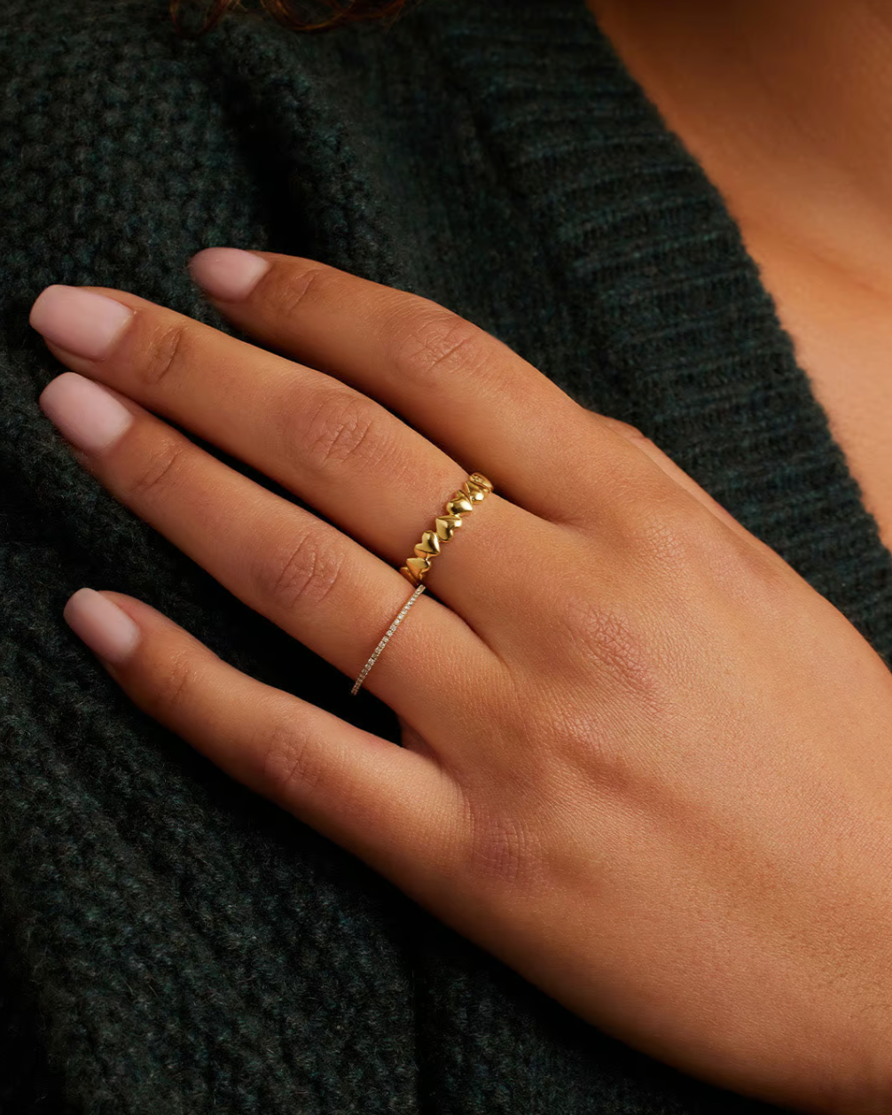 Lou heart ring - gold