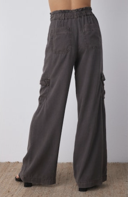 High waisted seam pant - java