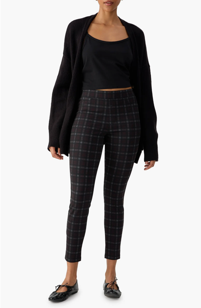Runway legging - sugar plum plaid