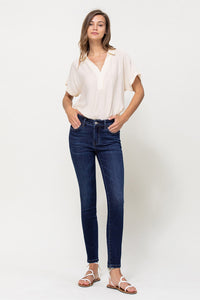 V2423D - high rise skinny - dark wash