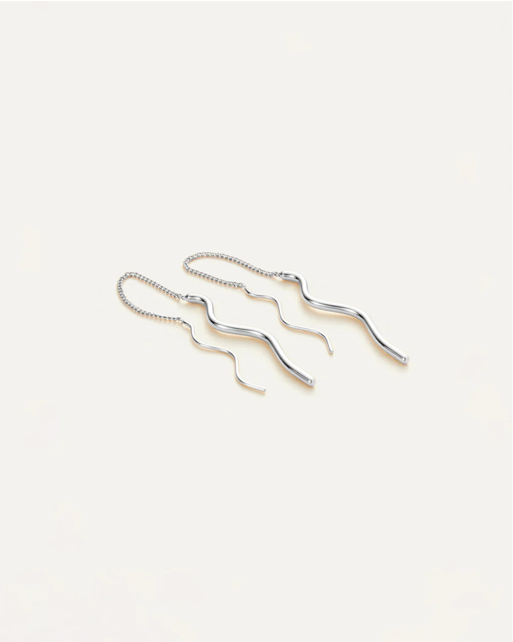 Squiggle threaders - silver