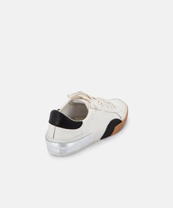 Zina sneakers - white / black leather
