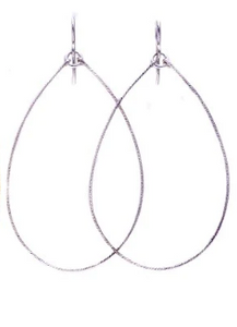 Shannon large earrings - silver
