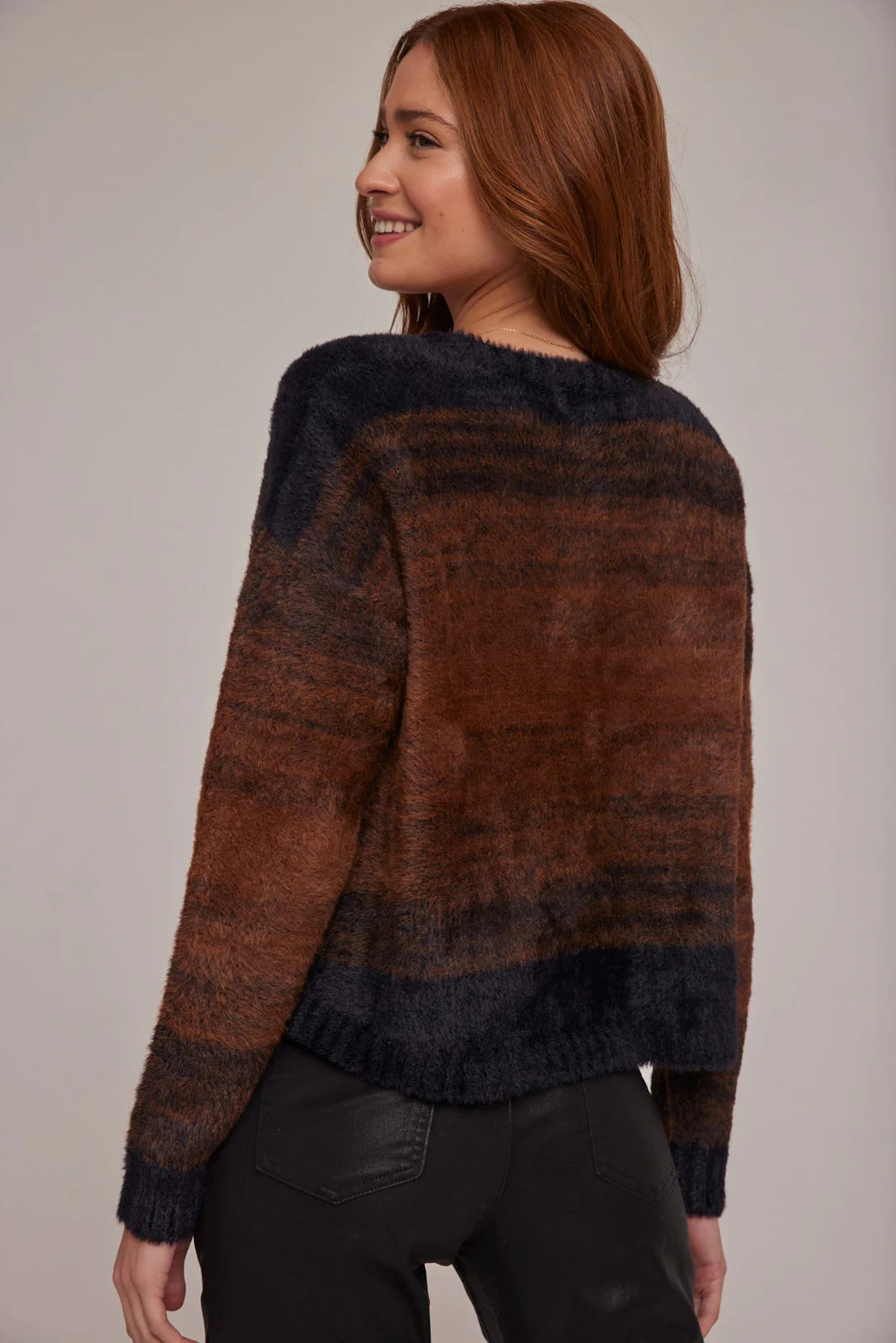 Slouchy sweater - chocolate ombre