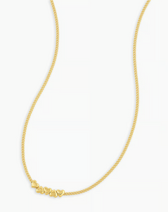 Lou heart necklace - gold