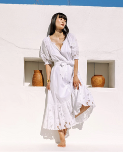 Marin midi dress - bright white