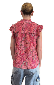 Sienna blouse - dahlia floral