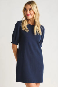 Gigi terry mini dress - captain navy