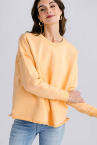 Hermosa sweatshirt - orange cream
