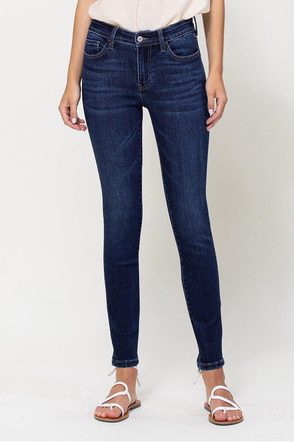 V2423D - high rise skinny - dark wash