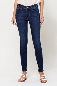 V2423D - high rise skinny - dark wash