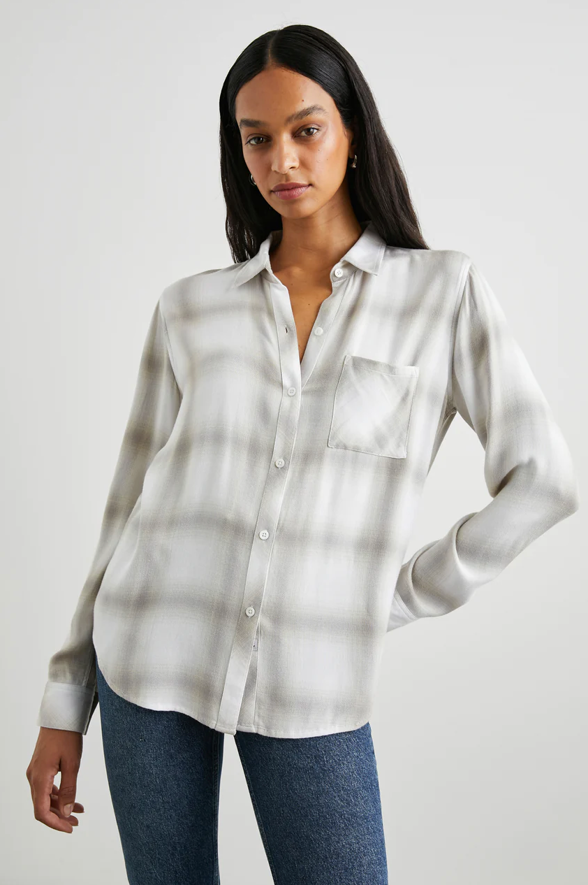 Hunter shirt - dove pearl