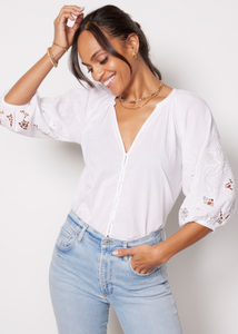 Lea blouse - bright white