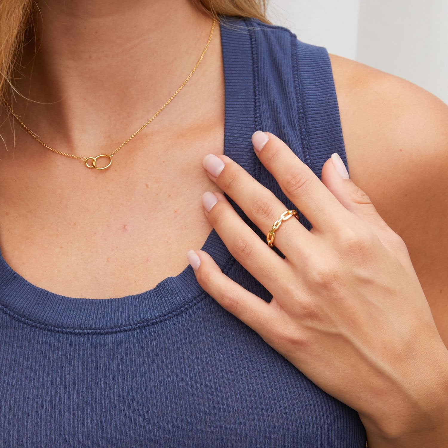 Parker link ring - gold