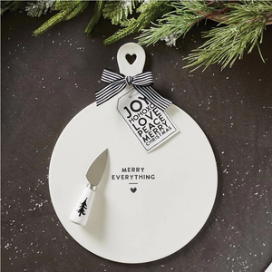 Ceramic Cheese Tray - Merry Everything