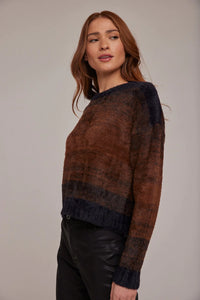 Slouchy sweater - chocolate ombre