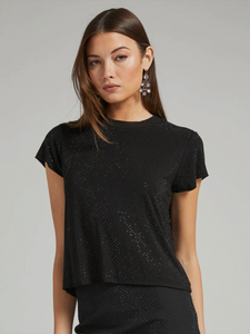 Gabs crystal top - black/black