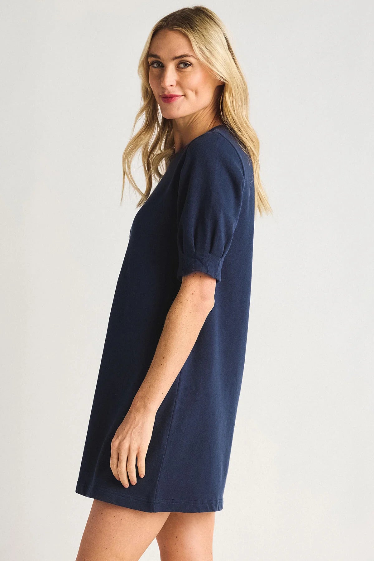 Gigi terry mini dress - captain navy