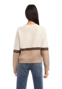 Colorblock sweater - multi color