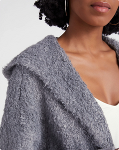 Delsey sweater coat - heather grey