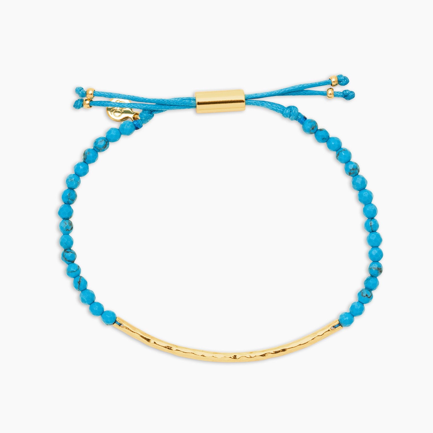 Power gemstone bracelet - Turquoise / gold